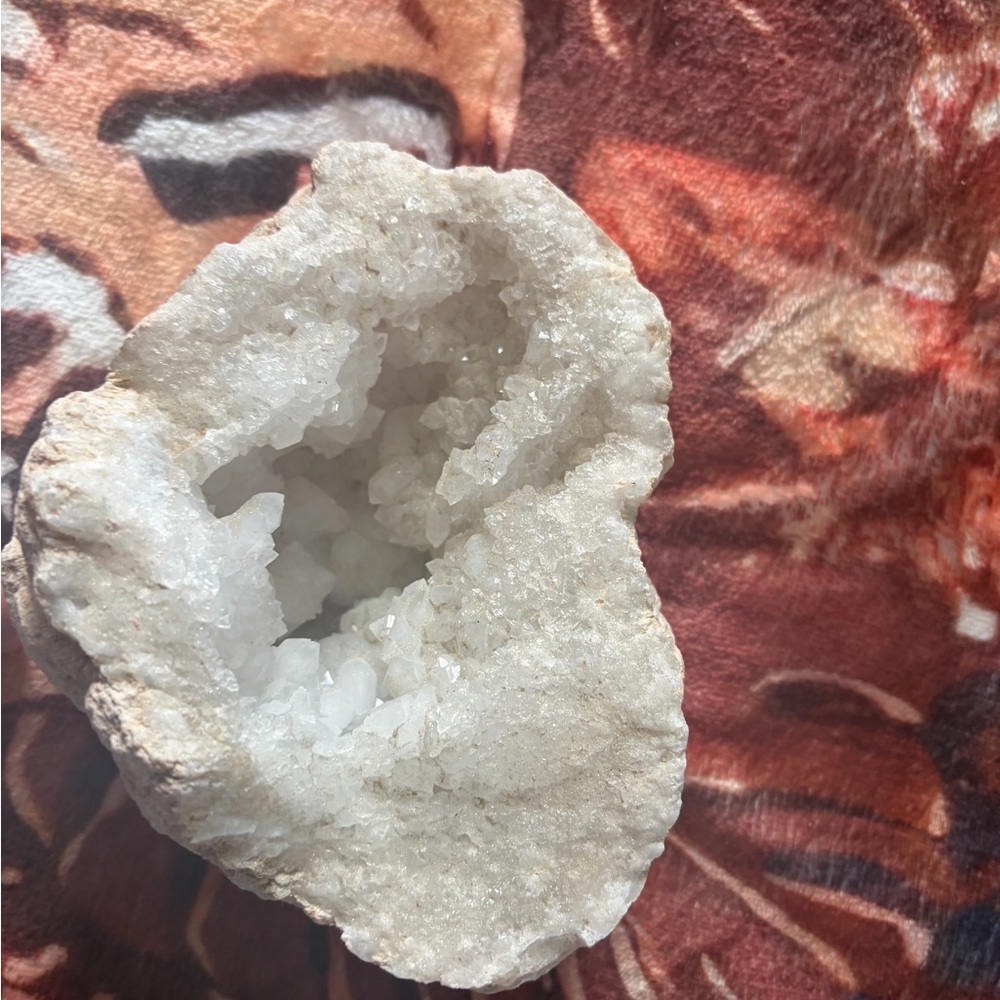 Stunning White Crystal Geode